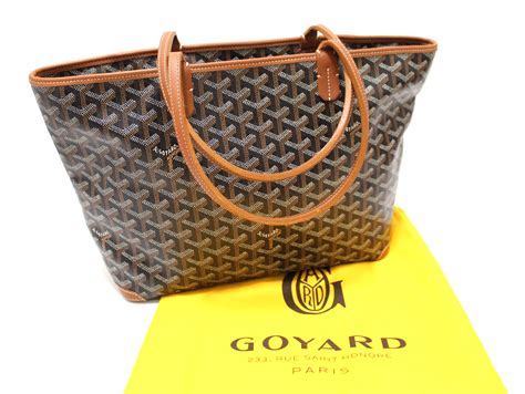 goyard black brown|black goyard handbags.